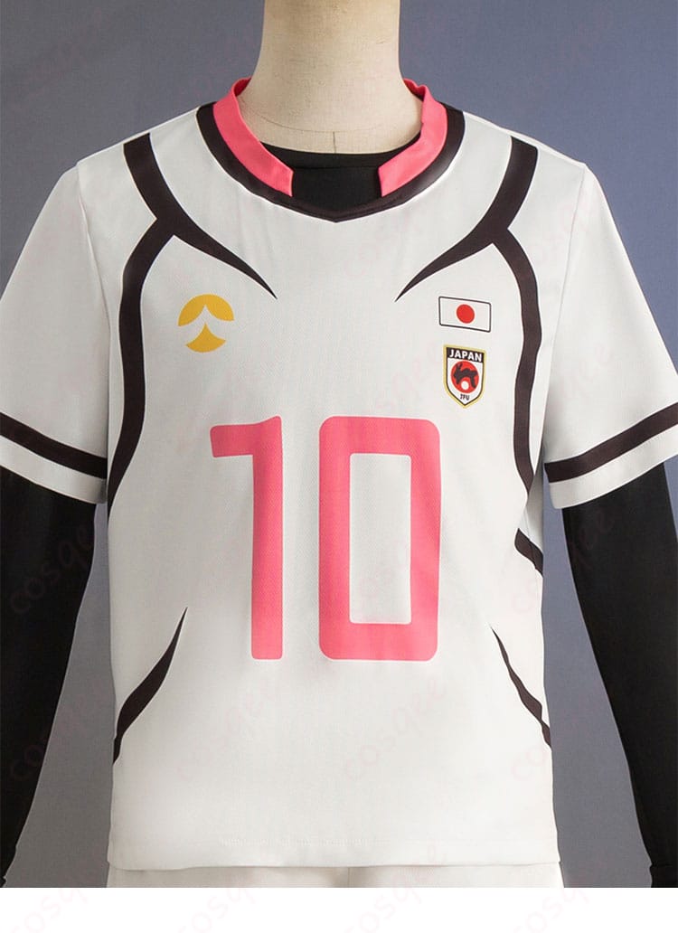 服装装飾の細部。サッカーウェアの刺繍、ロゴ、ディテールを強調。