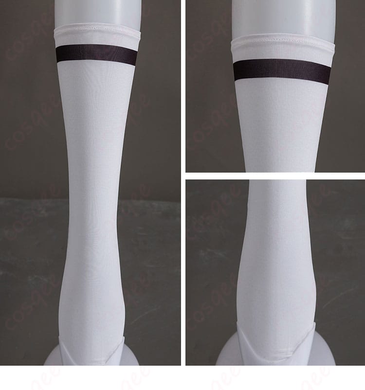 ソックスの装飾細部。サッカーウェアに合わせたソックスのデザインと装飾。