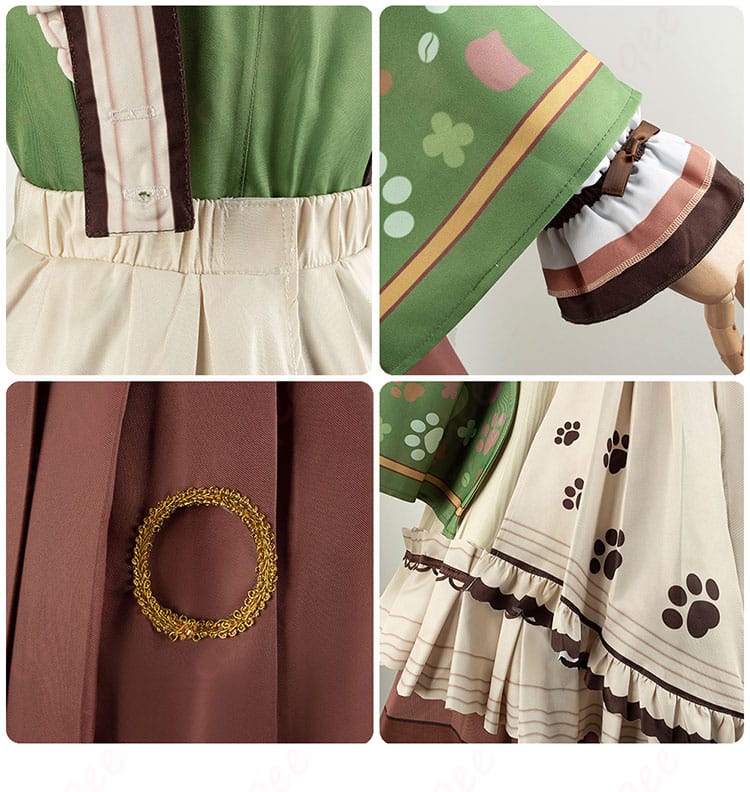 ウマ娘 マンハッタンカフェ コスプレ衣装 衣袖と衣摆装飾の詳細