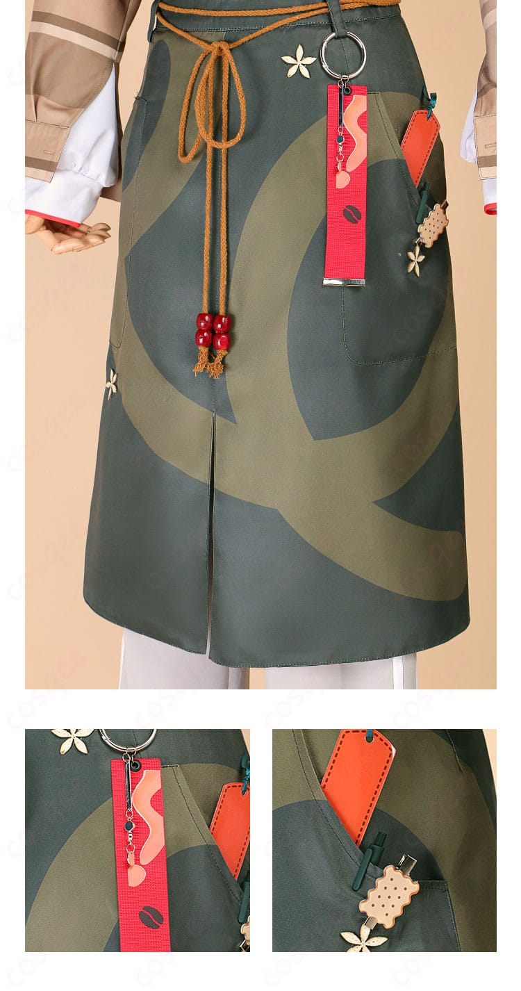 ズボンのポケットと装飾のディテール。青柳冬弥らしいコスプレの一部。