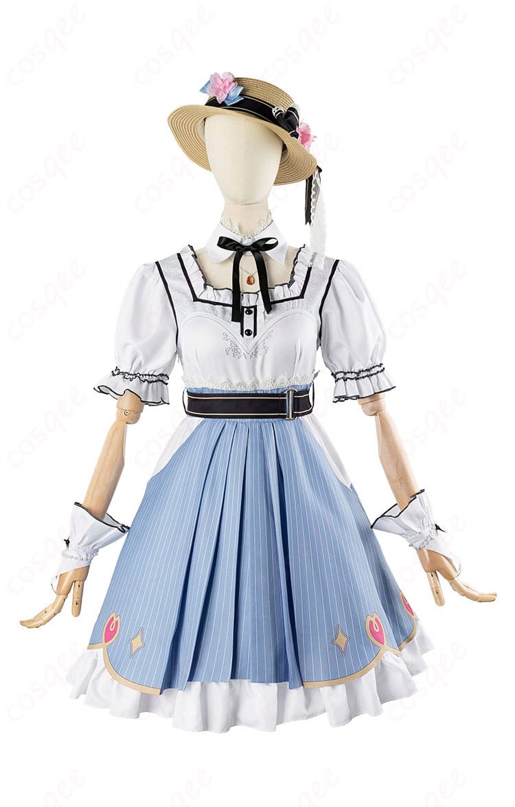 商品正面のコスプレ衣装画像。さくらみこファン必見のMV衣装、新衣装としても人気です。