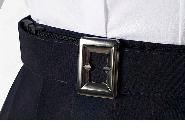 ゼンレスゾーンゼロ エレン・ジョー 制服 コスプレ衣装の腰ベルト装飾詳細画像。精緻な作りのベルトが特徴です。