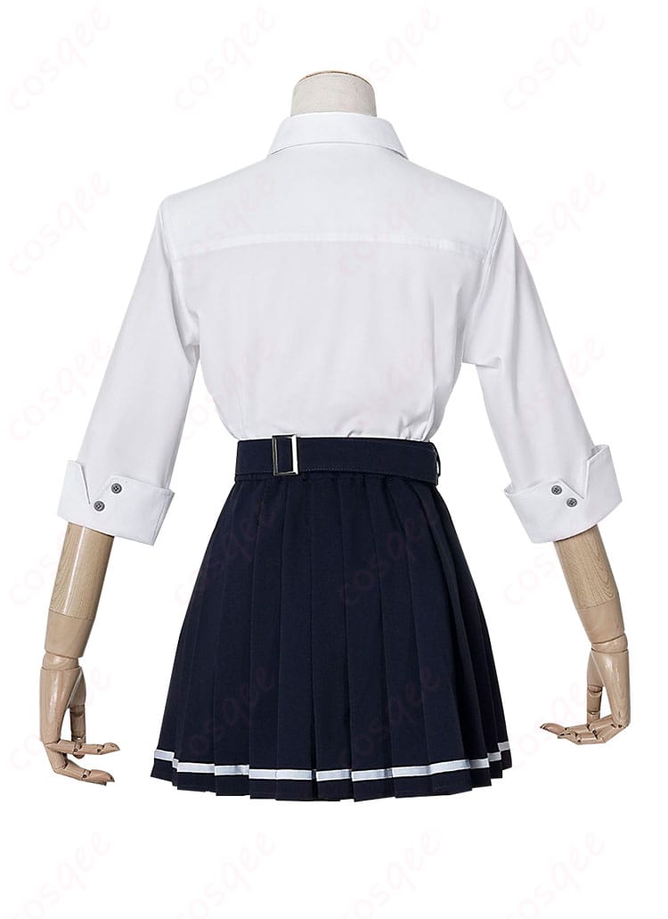 ゼンレスゾーンゼロ エレン・ジョー 制服 コスプレ衣装の商品背面画像。背面デザインも忠実に再現された制服の背面です。