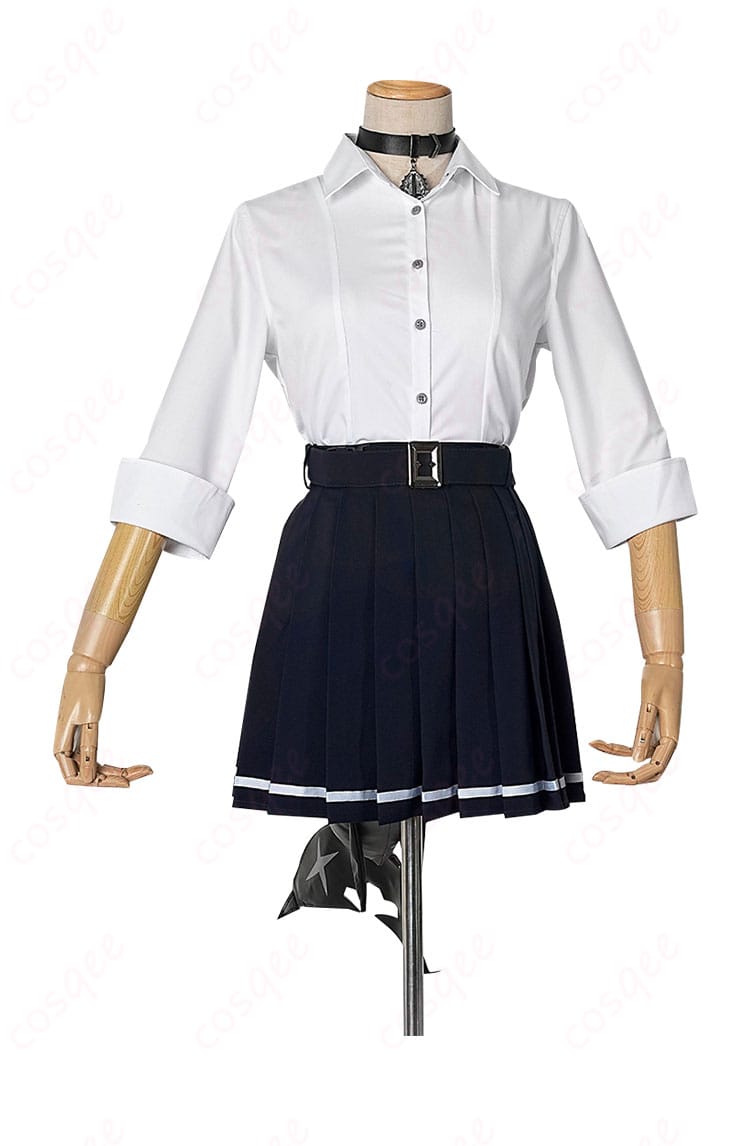 ゼンレスゾーンゼロ エレン・ジョー 制服 コスプレ衣装の商品正面画像。ディテールまで忠実に再現された制服コスプレ衣装。