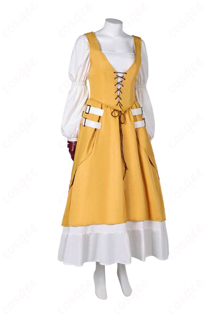 ファイナルファンタジーXVI エアリス・ゲインズブール コスプレ衣装 右側図|シルエットの美しさをチェック