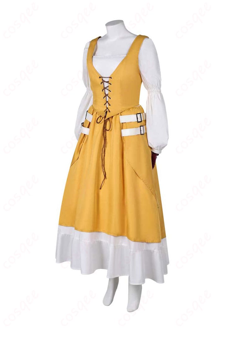 ファイナルファンタジーXVI エアリス・ゲインズブール コスプレ衣装 左側図|衣装のフィット感を確認