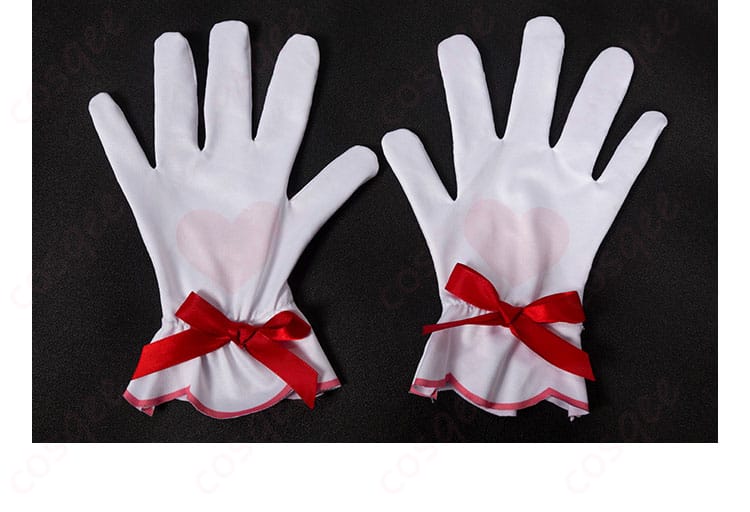 ゴールデングロー コスプレ衣装の手袋装飾の詳細。手元のアクセサリーがコスチュームの完成度を引き上げます。