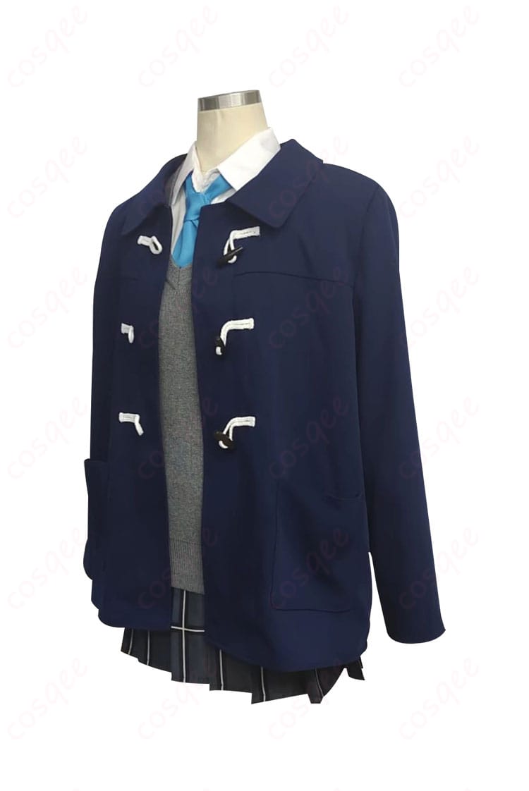 小鳥遊ホシノの2年生制服コスプレ衣装の側面から見たデザイン。全体のバランスが美しい。