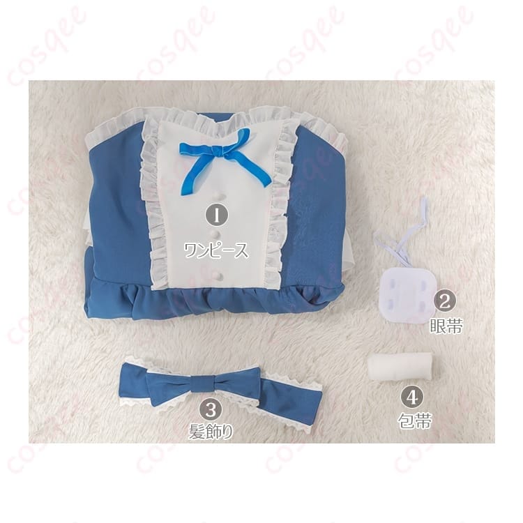 小鳥遊六花の闇かわいい世界観を纏う清楚ワンピ｜眼帯・包帯まで揃うコスプレ衣装 - 5枚目の画像