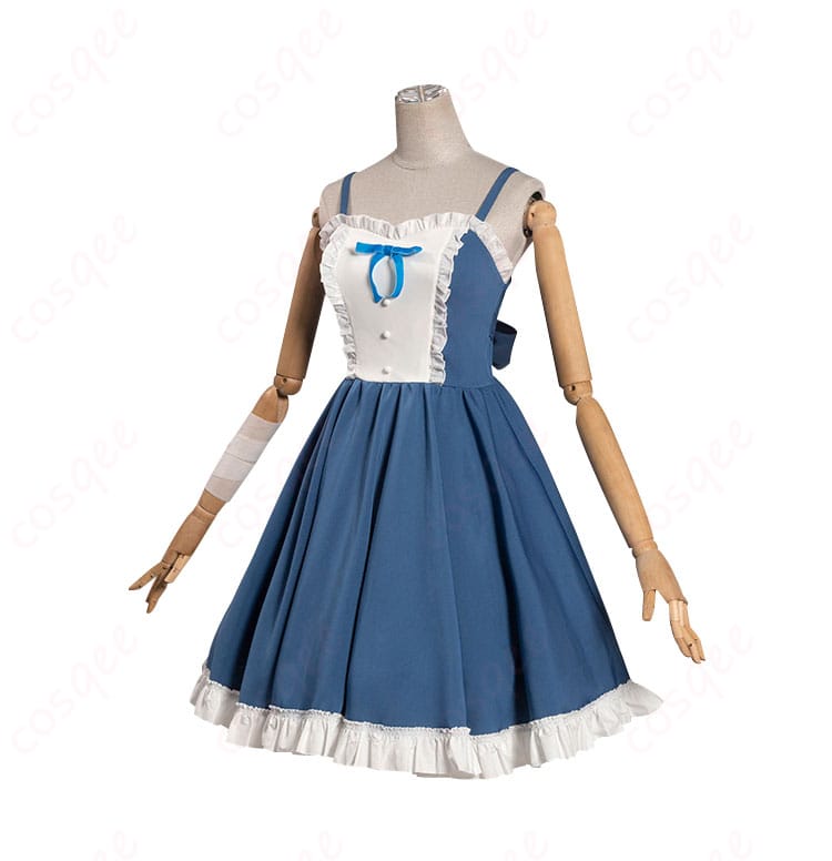 小鳥遊六花 コスプレ衣装 ワンピースの側面画像。美しいシルエットとリアルなディテールが特徴。