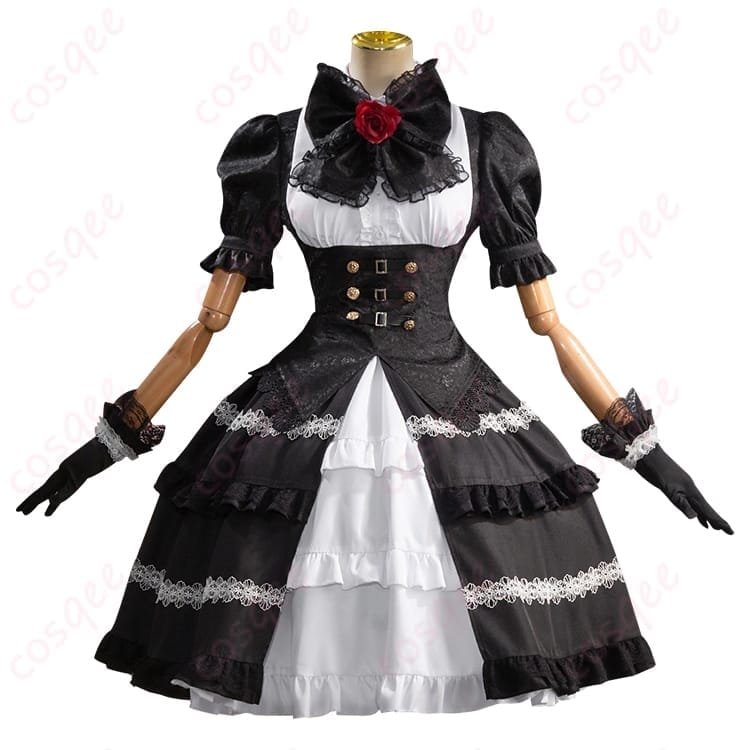 デート・ア・ライブ 時崎狂三の雰囲気を纏うゴシック調コスプレ衣装｜写真映えと着やすさを両立 - 1枚目の画像