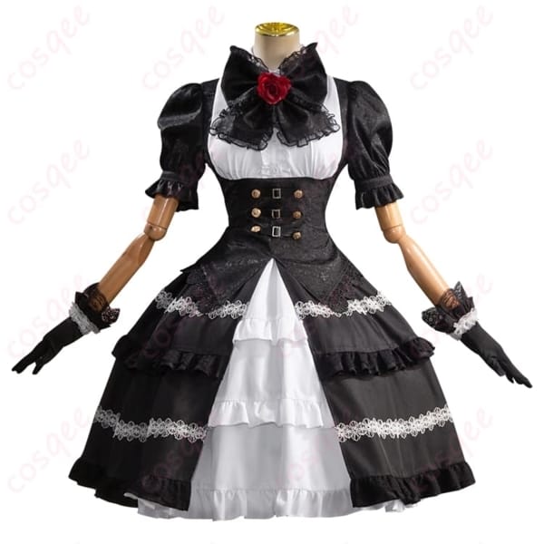 デート・ア・ライブ 時崎狂三の雰囲気を纏うゴシック調コスプレ衣装｜写真映えと着やすさを両立