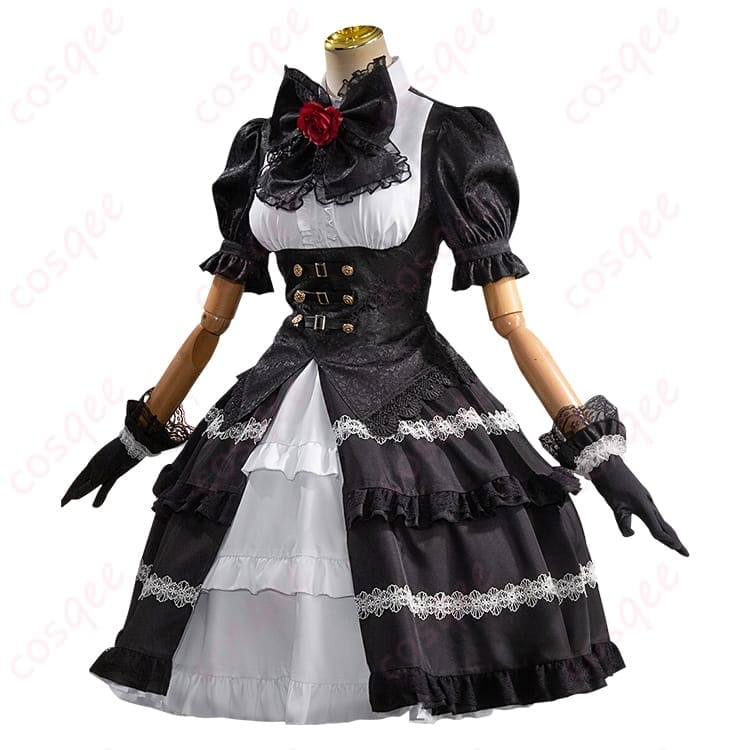 デート・ア・ライブ 時崎狂三の雰囲気を纏うゴシック調コスプレ衣装｜写真映えと着やすさを両立 - 2枚目の画像