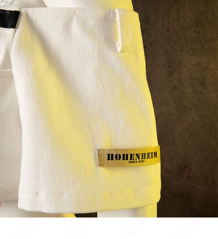 衣袖の装飾細部。A.B.Aコスプレ衣装の衣袖に施されたデザインや装飾を強調。