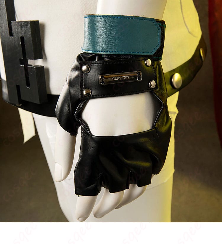 アクセサリーの手袋の装飾細部。A.B.Aのコスプレ衣装に付属する手袋のディテールを展示。