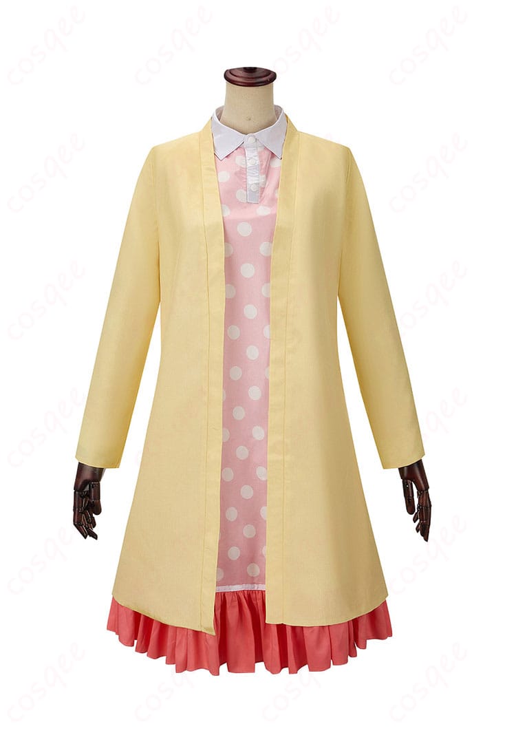 空崎ヒナ パジャマ コスプレ衣装の正面画像。コートとワンピースがきれいにデザインされている。