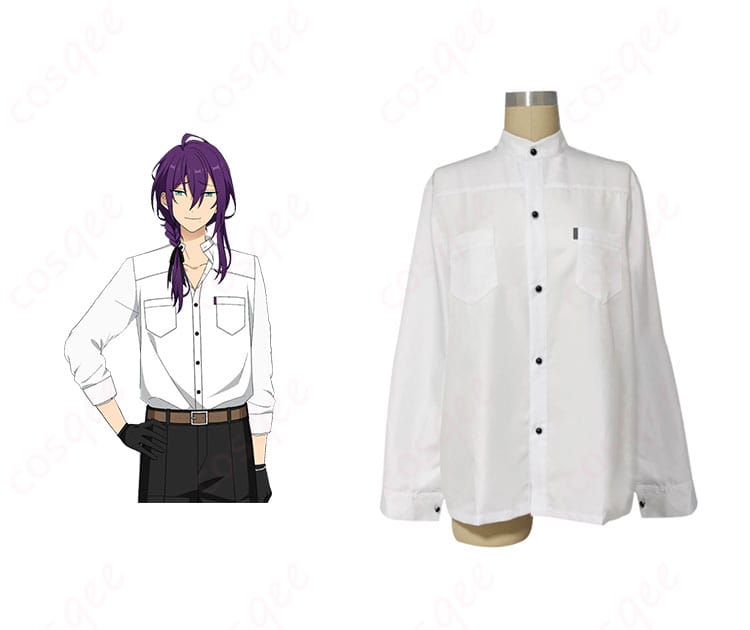 礼瀬マヨイ(あんさんぶるスターズ!!)の私服コスプレ衣装とキャラクターの合わせた画像。リアルな再現度で、春~夏のコスプレに最適です。