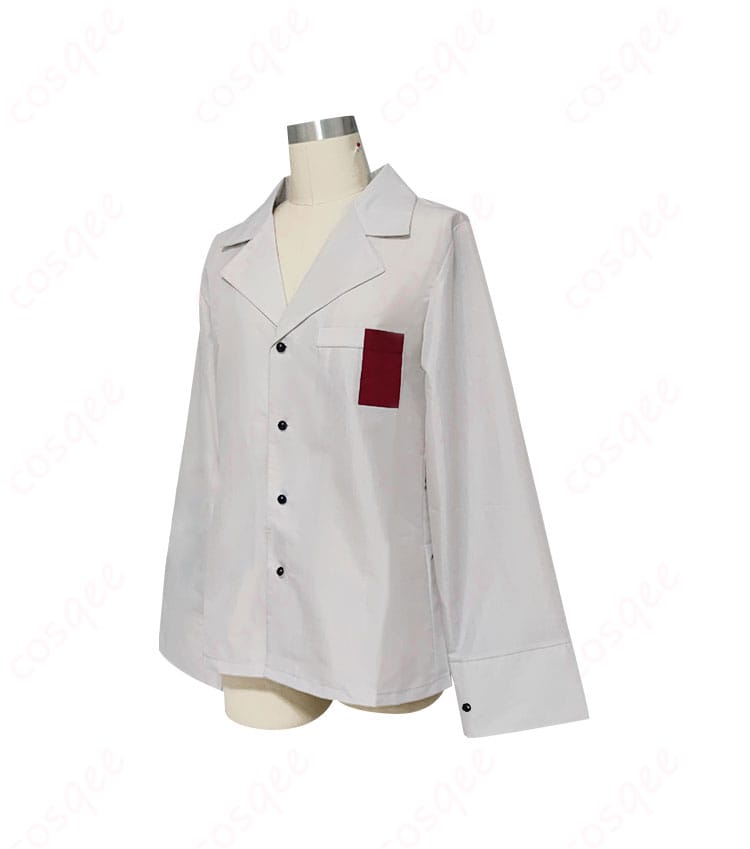 あんスタ 朔間凛月のコスプレ衣装の装飾ディテール。刺繍や徽章の細部が忠実に再現されています。