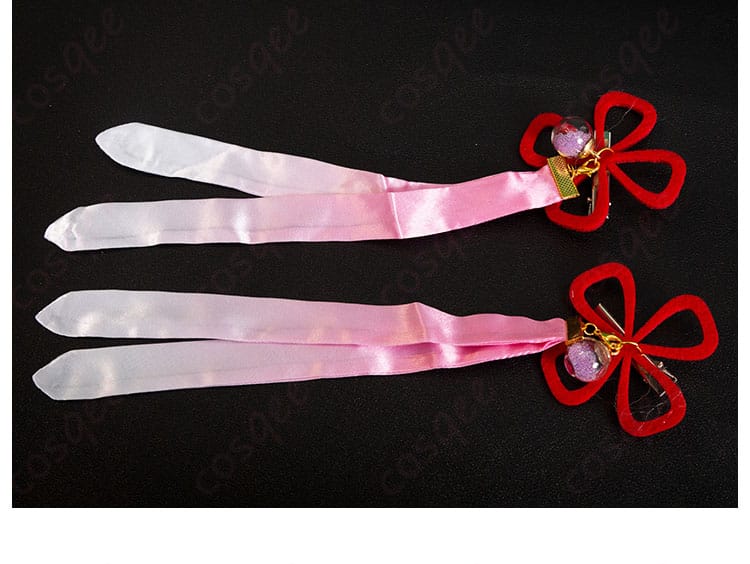 朝武芳乃 巫女姫様 コスプレ衣装の頭飾り装飾の詳細画像。繊細な作りが魅力的。