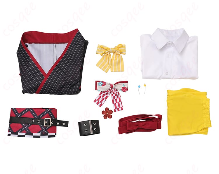 セット内容の画像。安和すばるコスプレ衣装のセット内容。衣装一式の詳細が確認できます。