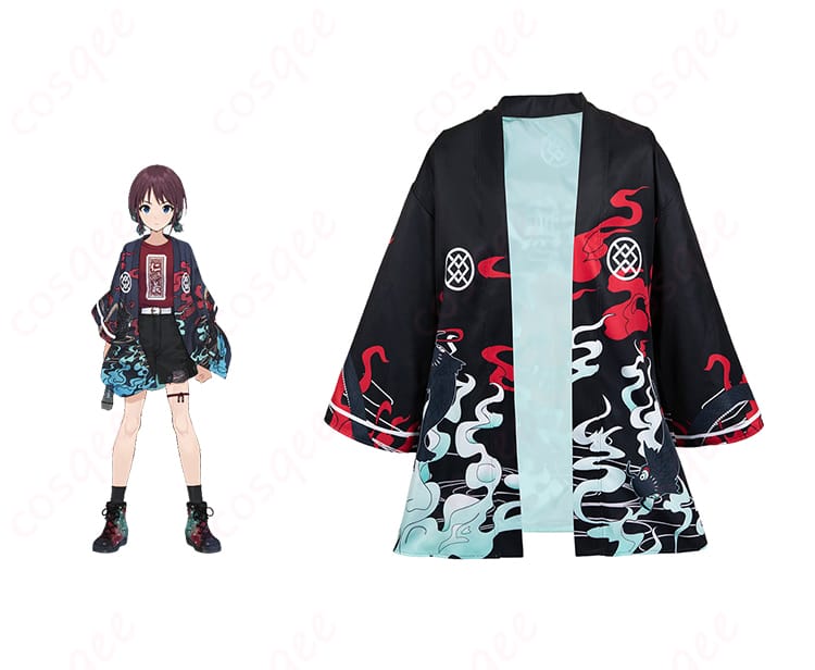 井芹仁菜のライブ衣装正面とキャラクターのコスプレ衣装【ガルクラ ライブ衣装】