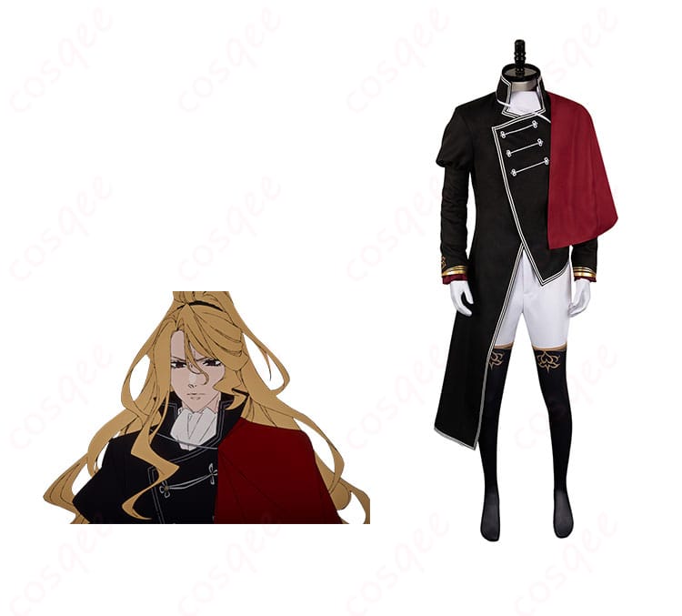 商品正面とキャラクターの組み合わせ画像 - ゲルハルト・フラのコスプレ衣装、デリコズ・ナーサリーの忠実再現、完璧なコスプレ体験