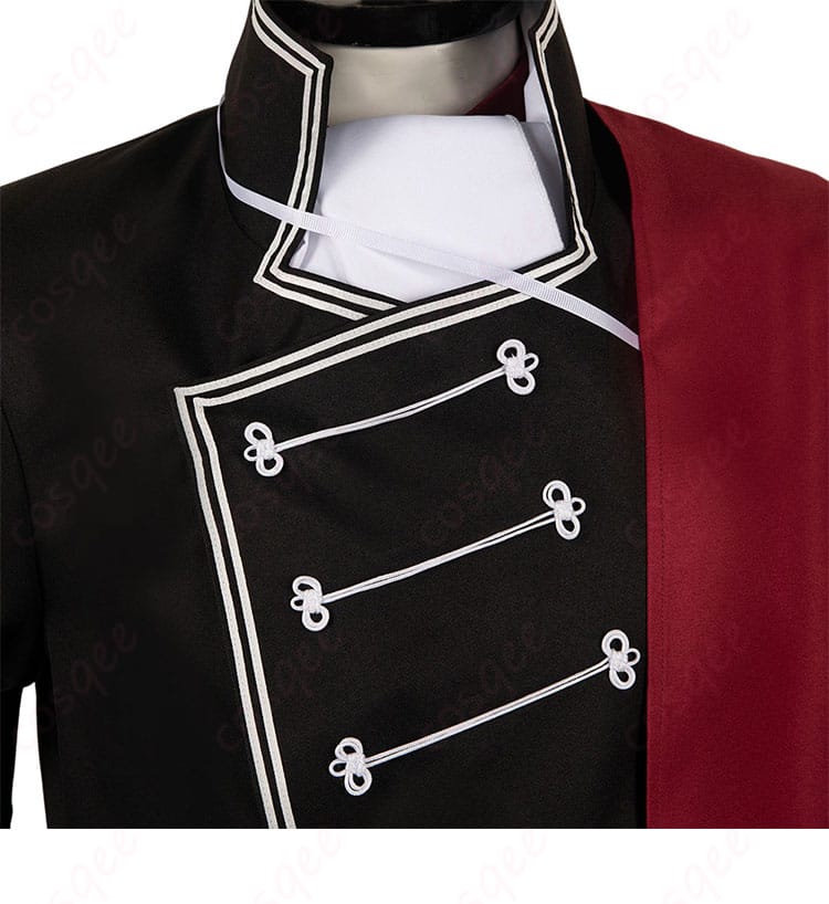 デリコズ・ナーサリーのゲルハルト・フラ衣装、襟部分の詳細な装飾