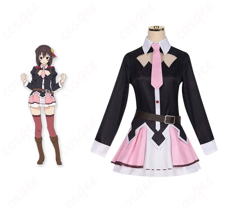 ゆんゆん コスプレ衣装 『このすば』の正面とキャラクターが融合した写真。アニメの忠実な再現度が際立っています。