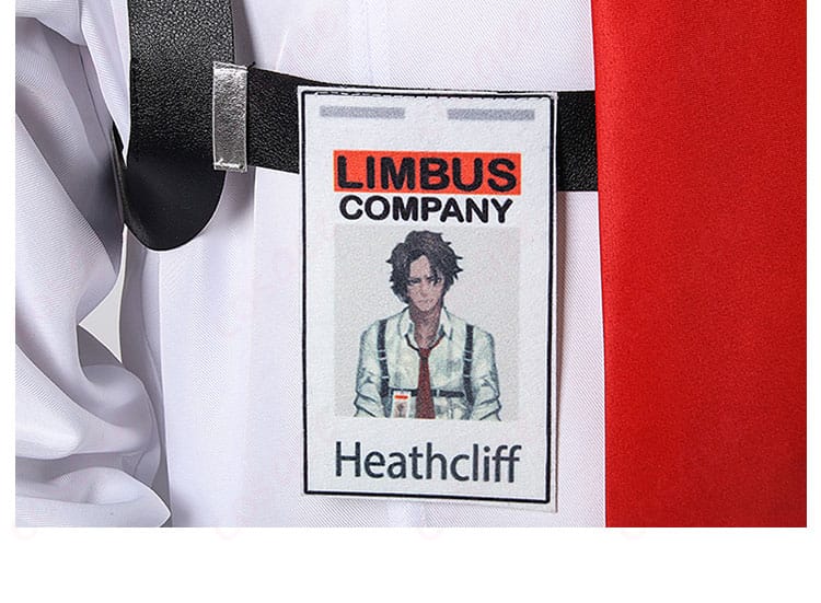 ヒースクリフ コスプレ衣装の前胸部分の刺繍とデザインの細部。