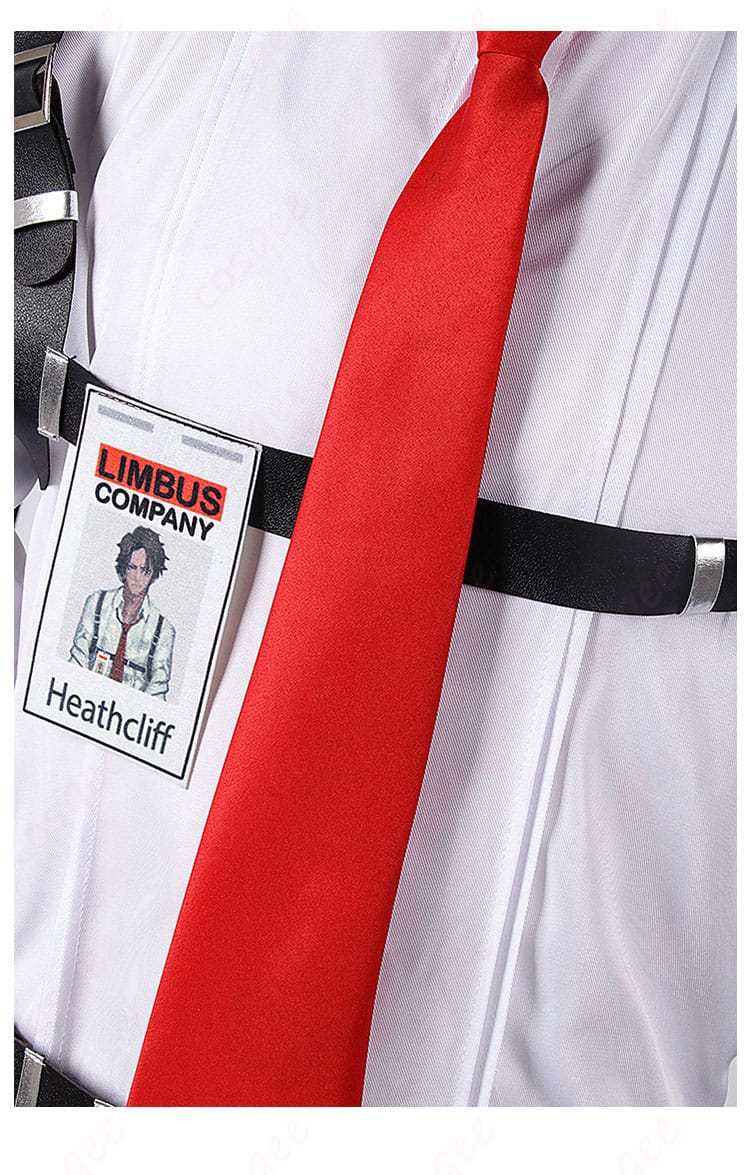 ヒースクリフ コスプレ衣装のネクタイ部分の装飾ディテールをアップで展示。
