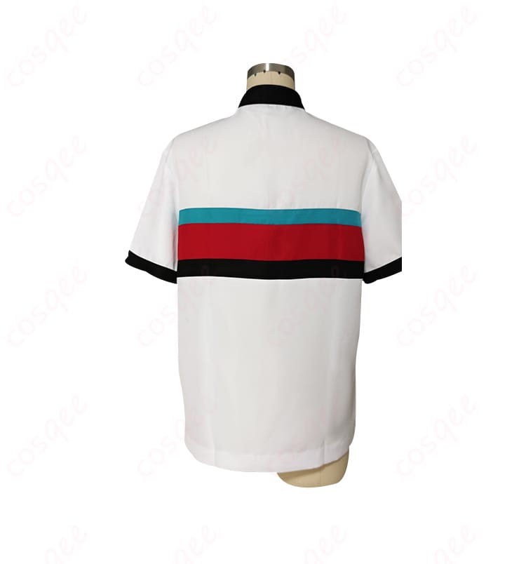 商品背面図 - 春川宙のコスプレ衣装の背面、リアルなデザインでキャラクターに忠実なコスプレ衣装。