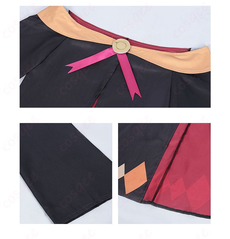 衣装の装飾部分をクローズアップした画像。細かい刺繍や装飾が特徴です。