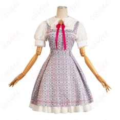 真愛の百合は赤く染まる 本庄真奈美＆神崎愛実 サロペット系コスプレ一式で清楚かわいく決める - 1枚目の画像（サムネイル）