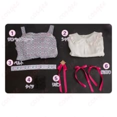 真愛の百合は赤く染まる 本庄真奈美＆神崎愛実 サロペット系コスプレ一式で清楚かわいく決める - 5枚目の画像（サムネイル）