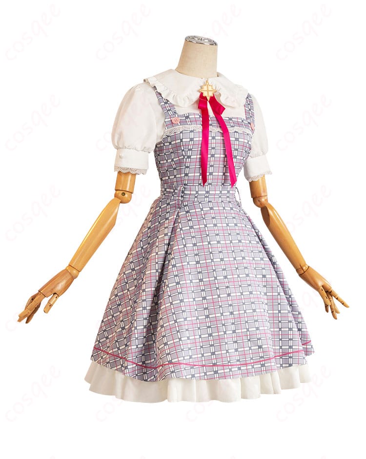 商品左側面のコスプレ衣装画像 - 本庄真奈美と神崎愛実の衣装を側面から撮影した画像。