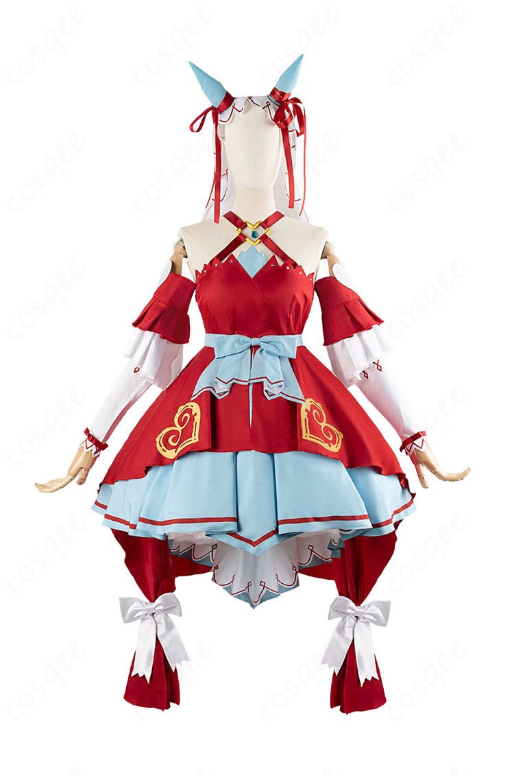 ウマ娘 プリティーダービー スティルインラブ コスプレ衣装 正面画像。忠実再現された勝負服、キャラクターの魅力を引き出すデザイン。