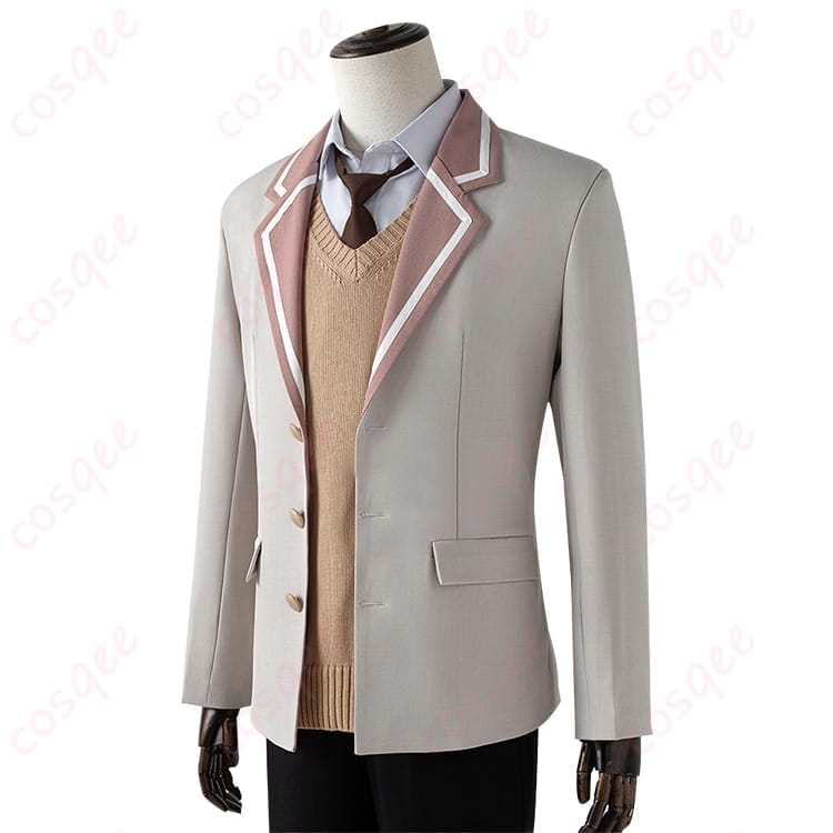 久世政近 学園トラッド系コスプレ衣装 上品レイヤードで写真映えする着こなし - 2枚目の画像