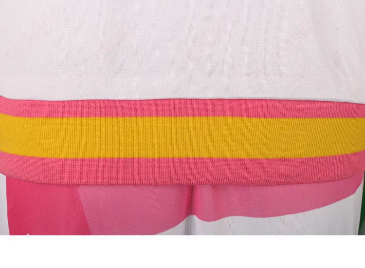 アイカツ!スクールジャージコスプレ衣装の背面部分の詳細画像。刺繍や縫製がしっかりと確認できます。