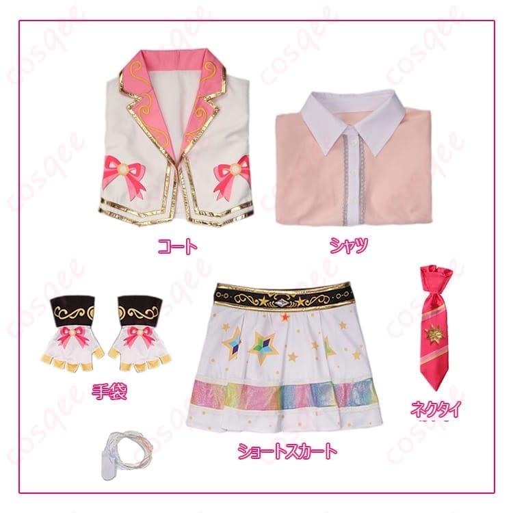 アイカツオンパレード 星宮いちご ヒラリ／ヒトリ／キラリ衣装でポップに輝く一着 - 5枚目の画像