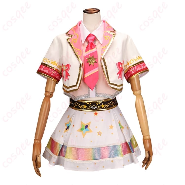 アイカツオンパレード 星宮いちご ヒラリ／ヒトリ／キラリ衣装でポップに輝く一着 - 1枚目の画像