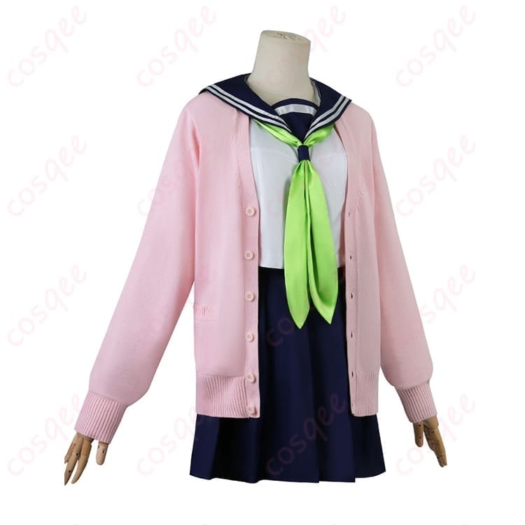 しかのこ 狸小路絹の学園ガーリーコーデを再現したコスプレ衣装セット - 2枚目の画像