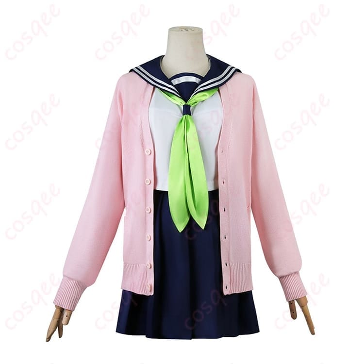 しかのこ 狸小路絹の学園ガーリーコーデを再現したコスプレ衣装セット - 1枚目の画像