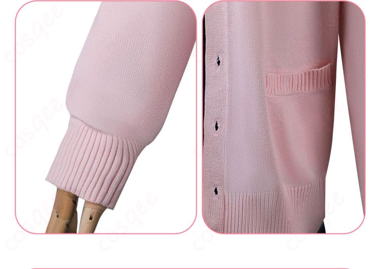 しかのこ コスプレ衣装、衣袖と衣袋の装飾に焦点を当てた写真。