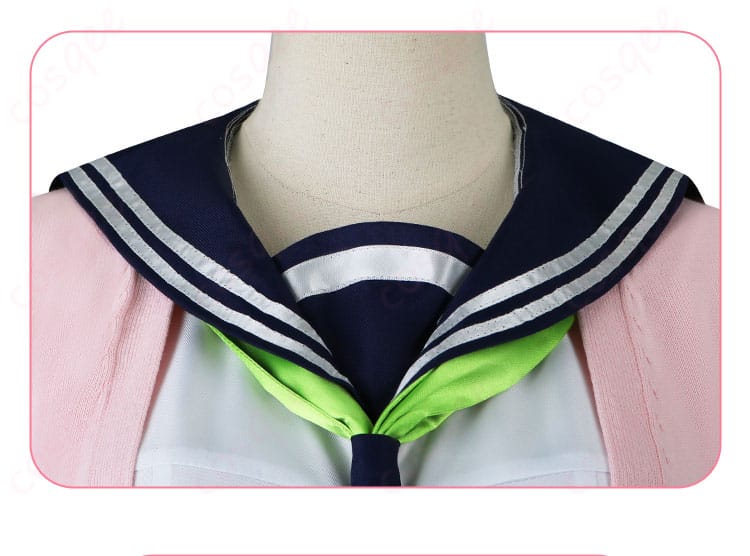 しかのこ コスプレ衣装、衣襟の装飾細部をしっかり表現。