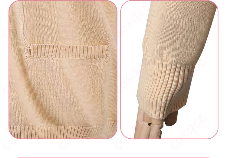 衣袖・衣袋装飾の詳細。袖や衣袋のディテールがリアルに再現され、キャラクターの個性が表れています。