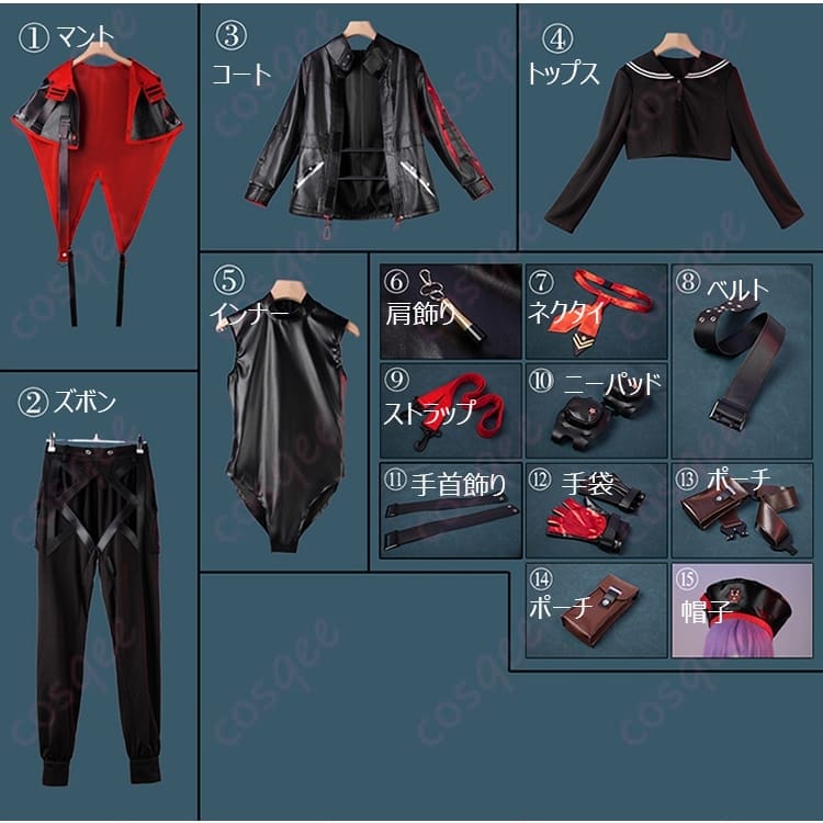 勝利の女神:NIKKE ウンファ コスプレ衣装 マント映えのミリタリーコーデで撮影もイベントも主役に - 6枚目の画像