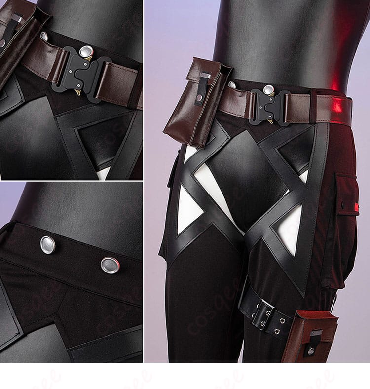 「ウンファ コスプレ衣装」のズボン装飾部分。キャラクターの衣装の完成度を再現。