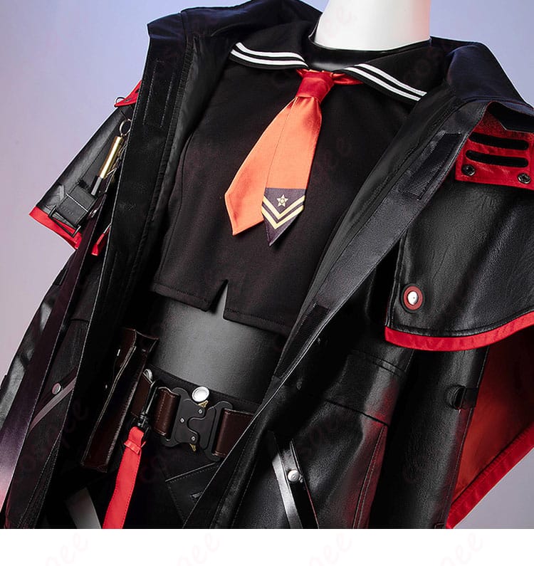 「ウンファ コスプレ衣装」上衣部分の装飾。ゲームキャラクターの特徴を忠実に再現。