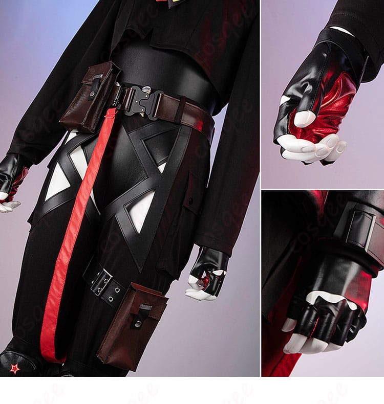 「ウンファ コスプレ衣装」の手袋装飾詳細。キャラクターの特徴を反映したデザイン。