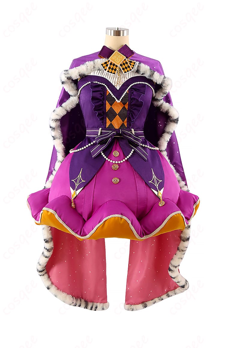 鳳えむ コスプレ衣装 正面全身画像。華やかなデザインと精緻な刺繍が特徴。